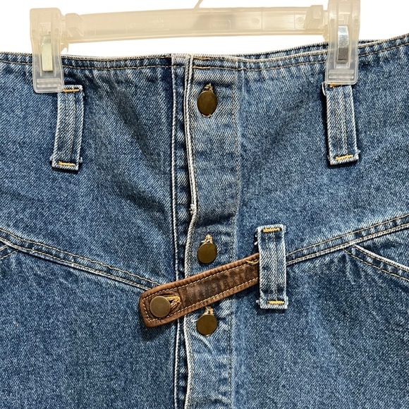 Havoc Vintage Denim Button Front Skirt - Picture 2 of 4